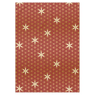 Blume des Lebens - nahtloses Muster - Gold Tischdecke