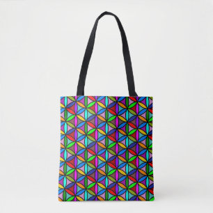 Blume des Lebens - nahtloses Muster - mehrfarbig Tasche