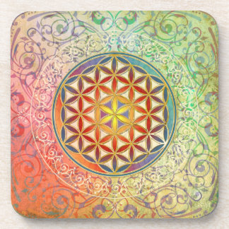 Blume des Lebens - Ornament I Getränkeuntersetzer