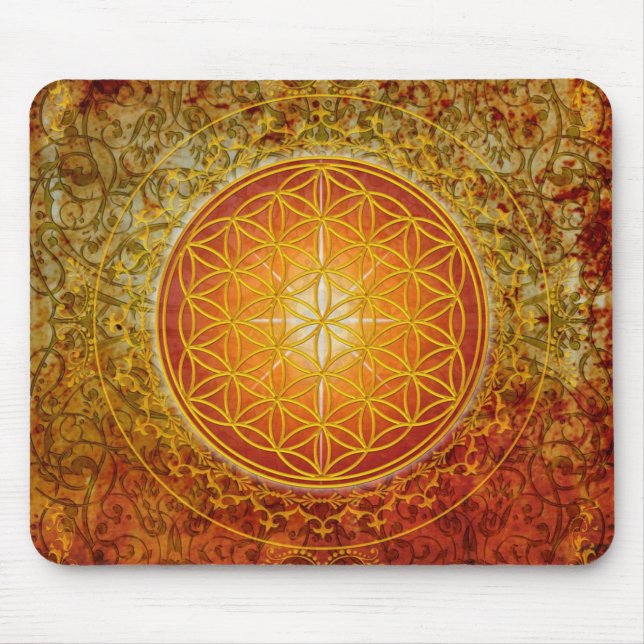 Blume des Lebens - Ornament III Mousepad (Vorne)