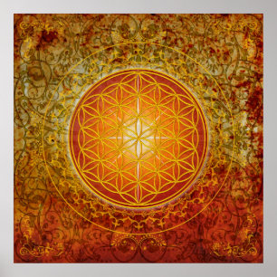 Blume des Lebens - Ornament III Poster