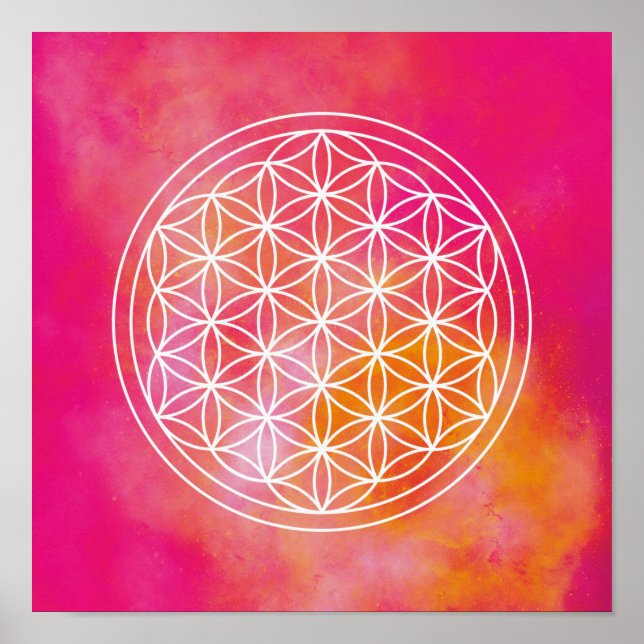 Blume des Lebens Poster (Vorne)