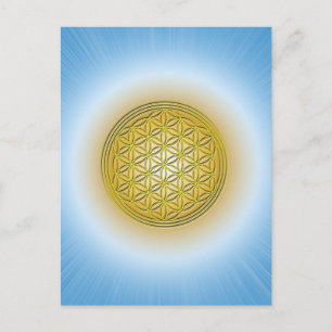 Blume des Lebens Postkarte