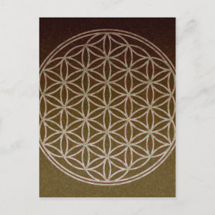 Blume des Lebens Postkarte