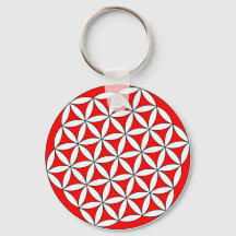 Blume des Lebens Rot