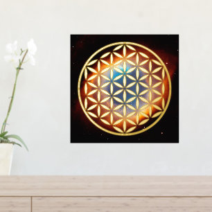 BLUME DES LEBENS - Sacred Geometry Symbol voll 1 Foliendrucke