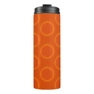 Blume des Lebens - Sonne - nahtloses Muster 1 Thermosbecher