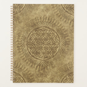 Blume des Lebens - Sonne - nahtloses Muster 4 Planer