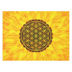 Blume des Lebens - Sonnenblume #1 Tischdecke