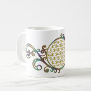 Blume des Lebens - Spiralschmuck 1 Kaffeetasse