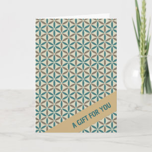 BLUME DES LEBENS - Stempel Muster 1 Karte
