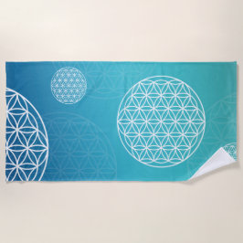 Blume des Lebens Strandtuch