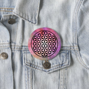 BLUME DES LEBENS - Symbol der heiligen Geometrie, Button