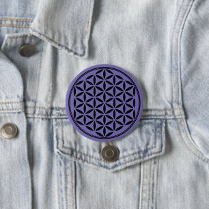 BLUME DES LEBENS - Symbol der heiligen Geometrie, Button