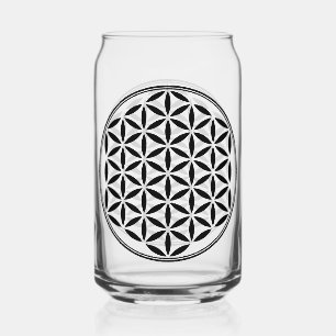 BLUME DES LEBENS - Symbol der heiligen Geometrie,  Dosenglas
