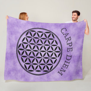 BLUME DES LEBENS - Symbol der heiligen Geometrie, Fleecedecke