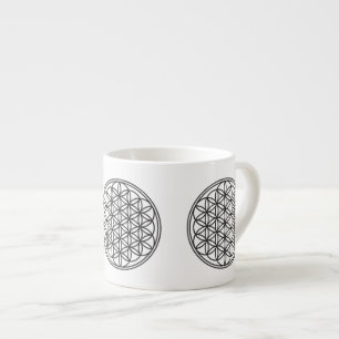 BLUME DES LEBENS - Symbol der Heiligen Geometrie U Espressotasse