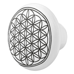 BLUME DES LEBENS - Symbol der Heiligen Geometrie U Keramikknauf