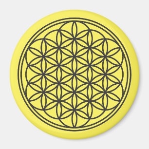 BLUME DES LEBENS - Symbol der Heiligen Geometrie U Magnet