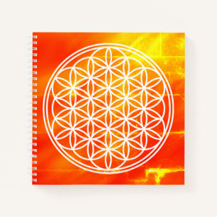 BLUME DES LEBENS - Symbol der Heiligen Geometrie U Notizbuch