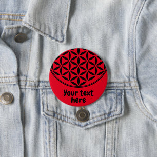 BLUME DES LEBENS - Symbol der Heiligen Geometrie v Button