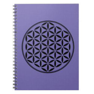 BLUME DES LEBENS - Symbol der Heiligen Geometrie v Notizblock