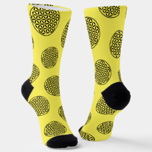 BLUME DES LEBENS - Symbol der Heiligen Geometrie v Socken