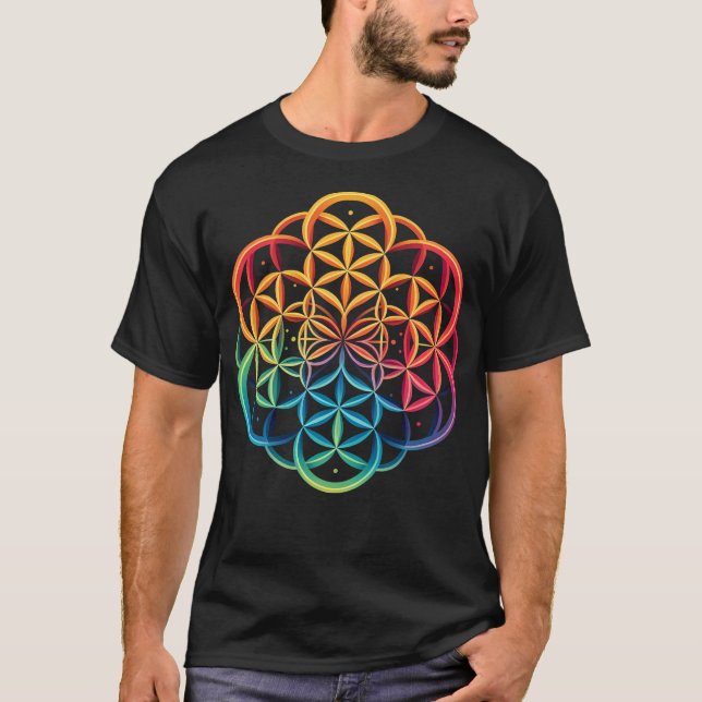 Blume des Lebens T-Shirt (Vorderseite)