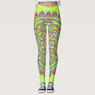 Blume des Lebens - Vintage-Blüten-Ornamente 2 Leggings