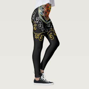 Blume des Lebens - Vintage Ornamente Mandala 1 Leggings