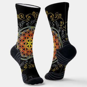 Blume des Lebens - Vintage Ornamente Mandala 1 Socken