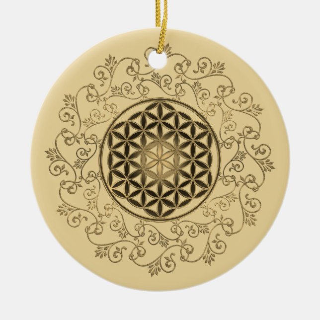 Blume des Lebens - Vintage Ornamente Mandala 2 (Vorne)