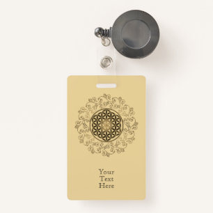 Blume des Lebens - Vintage Ornamente Mandala 2 Ausweis