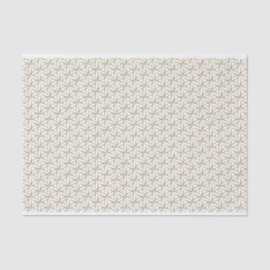 Blume des Lebens - weißes Goldmuster + Ihr Rückgra Seidenpapier