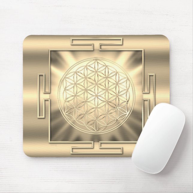 Blume des Lebens Yantra Mousepad (Mit Mouse)