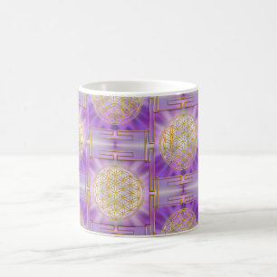 BLUME DES LEBENS - Yantra-nahtloses Muster Kaffeetasse