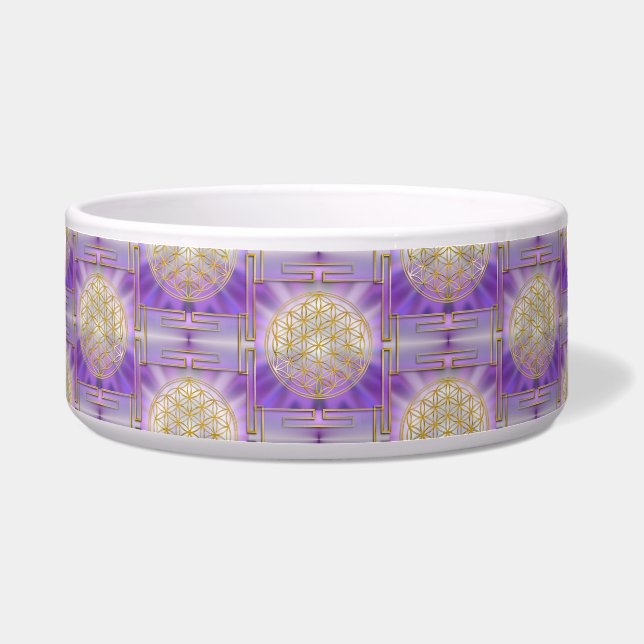 BLUME DES LEBENS - Yantra-nahtloses Muster Napf (Vorderseite)