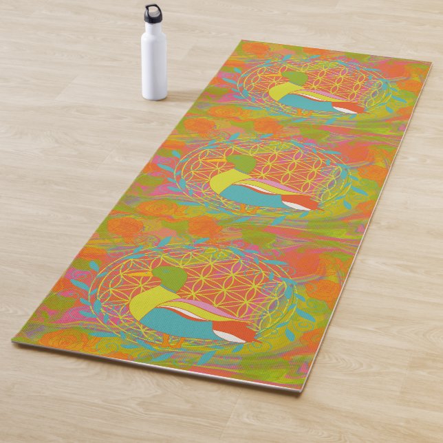 Blume des Lebens Yogamatte (Beispiel)
