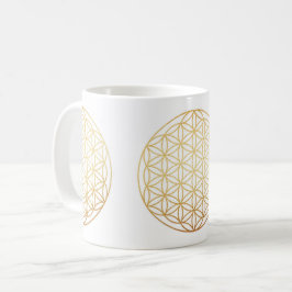 Blume des Lebensgolds Kaffeetasse