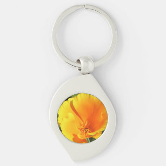 Blume des Mohns aus Kalifornien Schlüsselanhänger
