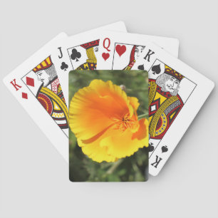 Blume des Mohns aus Kalifornien Spielkarten
