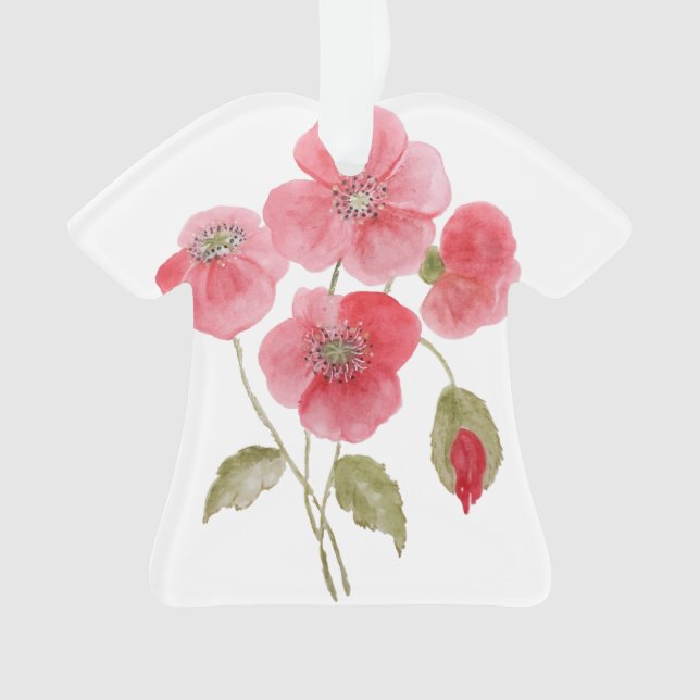 Blume des Mohns Ornament (Vorderseite)