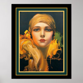 "Blume des Orients" Deko - Rolf Armstrong 16x20