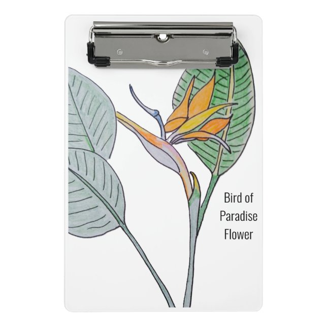 Blume des Paradieses Mini Klemmbrett (Vorderseite)