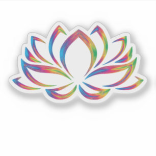 Blume des Regenbogens Aufkleber