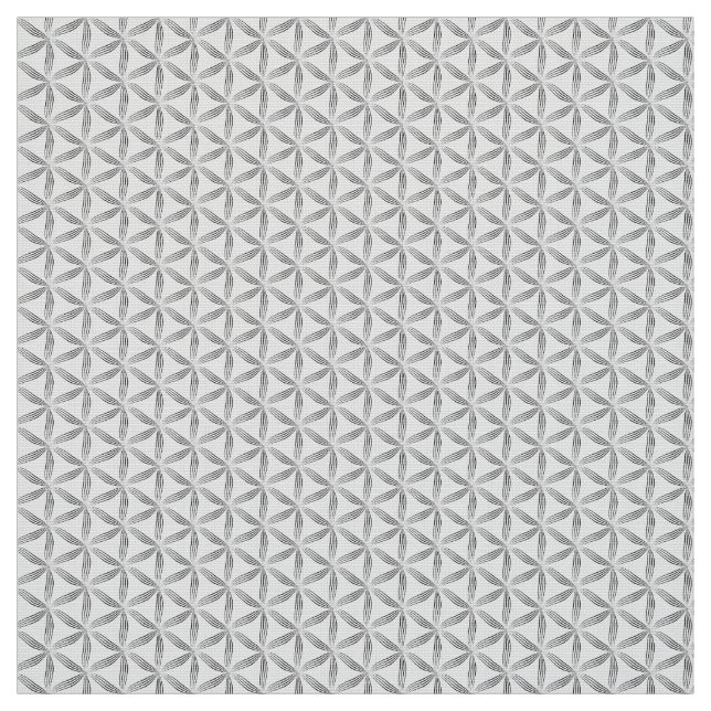 Blume des schwarzen Lebensmusters Stoff (Muster)