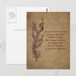 Blume des Stillen Gebets Inspiration Postkarte