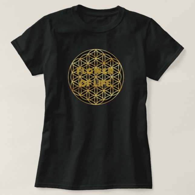 Blume des T - Shirt für das Life Gold-Logo (Design vorne)