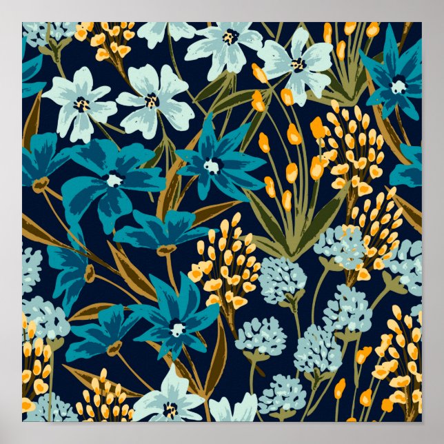 Blume des tropischen Gartens Poster (Vorne)