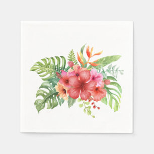 Blume des tropischen Hibiskus Serviette